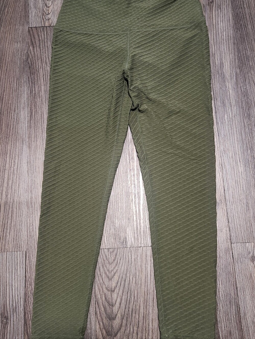 Born Primitive Olive Green Textured Leggings